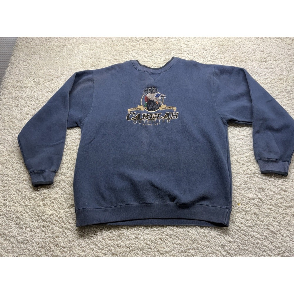 Vintage Cabela's Lab Duck Hunt Crewneck Sweatshirt Men's M